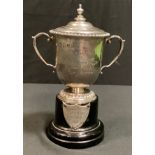 An Elizabeth II silver replica of the Challenge Cup trophy presented by George V, Garrard & Co