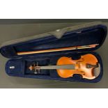 A full size (4/4) violin by 'Aileen', cased with bow en-suite.