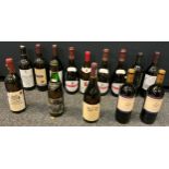 Wines and Spirits; Fourteen bottles of red wine, Cabernet Sauvignon, Pinot Noir, Sangiovese di