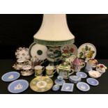 Wedgewood cabinet plates, trinket dishes, and boxes; a Royal Worcester 'H. M. Queen Elizabeth II,