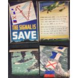Early to mid 20th century posters; National Savings Committee, London, 'The Signal is Save'