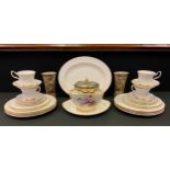 Ceramics - a Royal Albert Val D'or pattern tea set for four; George Jones jar etc.