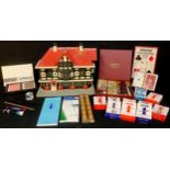 Toys and Juvenalia - a Lego Tudor House; other Lego; playing cards; Caspari Bridge set; etc