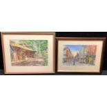 Neil Clarke The Old Sawmill, Osmaston signed, tilted and dated 2003 to verso, watercolour, 27cm x