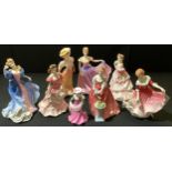 A Royal Doulton figure, My Best Friend HN3011; others, Hannah, 4052; Rachel, 3976; Joy 4053;