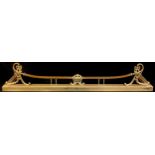 An early 20th century brass fender, 34cm long, c.1910