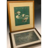 Hans Fischer, by and after, 'The Duck', signed to margin, lithograph, 44.5cm x 36cm; another, by the