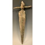 British Antiquities, archeological interest; a british short sword, 36cm long. Provenance: