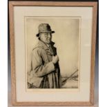 Alexander H. Kirk (1871-1950), by and after, Self Portrait, signed in pencil to margin, etching,