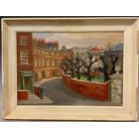 Margaret Heath, The Crescent, Wisbeach, oil on canvas, 36cm x 51cm. Provenance: collection label