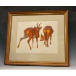 John Paige, by and after, 'Roe Deer', signed, titled, and numbered 3/21 in pencil to margin,