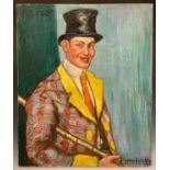Van Houten, 'Fic-Foc', signed, oil on canvas, French Exhibition label to verso; Paris 1926, 1884-