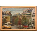 John A. Leech, Place de Rennes, Paris, signed, oil on canvas, 41cm x 63cm. Provenance: collection
