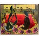 Madeline Pearson (1910-1989), 'Hong Kong Interior', oil on canvas, 61cm x 76cm. Provenance: