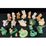 Decorative ceramics - Sylvac bunny; kitten, puppy; campsie ware; etc