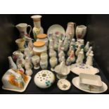 Kitchenalia and decorative ceramics - Radford pottery, butter dish, sugar and coffee canisters,