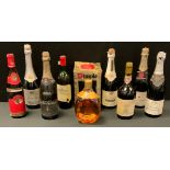 Dimple Scotch Whisky; Moet & Chandon champagne; 1974 Cotes de Roussillon; Berangere Beaujolais