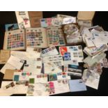 Stamps - small collection stamps in Strand Album, well filled, others, etc, FDC, loose and in