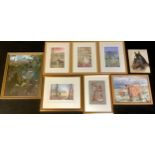 Pictures and Prints - Penny Gaj, a set of three prints, signed in pencil; Josephine Copley, Days