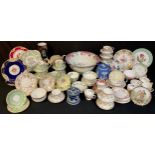 Ceramics - teaware including Tuscan China, Grafton, Cauldon, Wedgwood, etc; an Adams jasperware