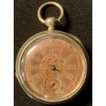 An early 20th century open face pocket watch, c.1900