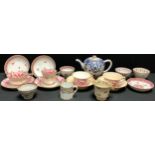 Ceramics - an early 19th century tea cup and saucer, possibly Newhall; other 19th century and