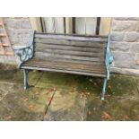 A garden bench **This lot is located at Cressbrook Hall, SK17 8SY; Collection is strictly by