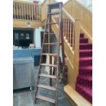 A large step ladder; another **This lot is located at Cressbrook Hall, SK17 8SY; Collection is