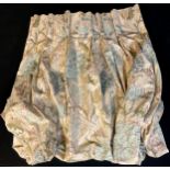 Textiles - a pair of Morris & Co. curtains, pinch pleat, 130cm length x 325cm width