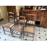 Six various late 19th/early 20th century bedroom chairs **This lot is located at Cressbrook Hall,