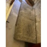 A slab of Derbyshire gritstone **This lot is located at Cressbrook Hall, SK17 8SY; Collection is