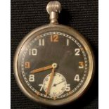 World War II - an open Military General Service Time Piece pocket watch, G.S.T.P., M38404