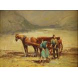 J.W. Gough (Contemporary Impressionist) Hard Work signed, oil on board, 30cm x 40cm