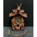 A Black Forest cuckoo clock, approx. 60cm high overall