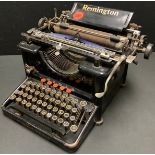 An early 20th century Remington No.12 desktop typewriter