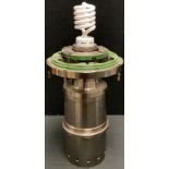 A Rolls Royce converted engine part novelty light fitting, 42cm high
