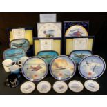 Aviation Interest - Bradex RAF plates, boxed; Royal Worcester Concorde - 30 Supersonic Years plaque,