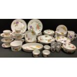 A Royal Worcester Evesham pattern dinner service, comprising twelve dinner plates, vegetable dishes,