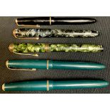 A fountain pen with 14ct gold nib; others (5)