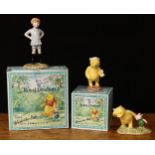 Royal Doulton The Winnie The Pooh Collection, comprising WP9 Christopher Robin, boxed; WP2 Pooh