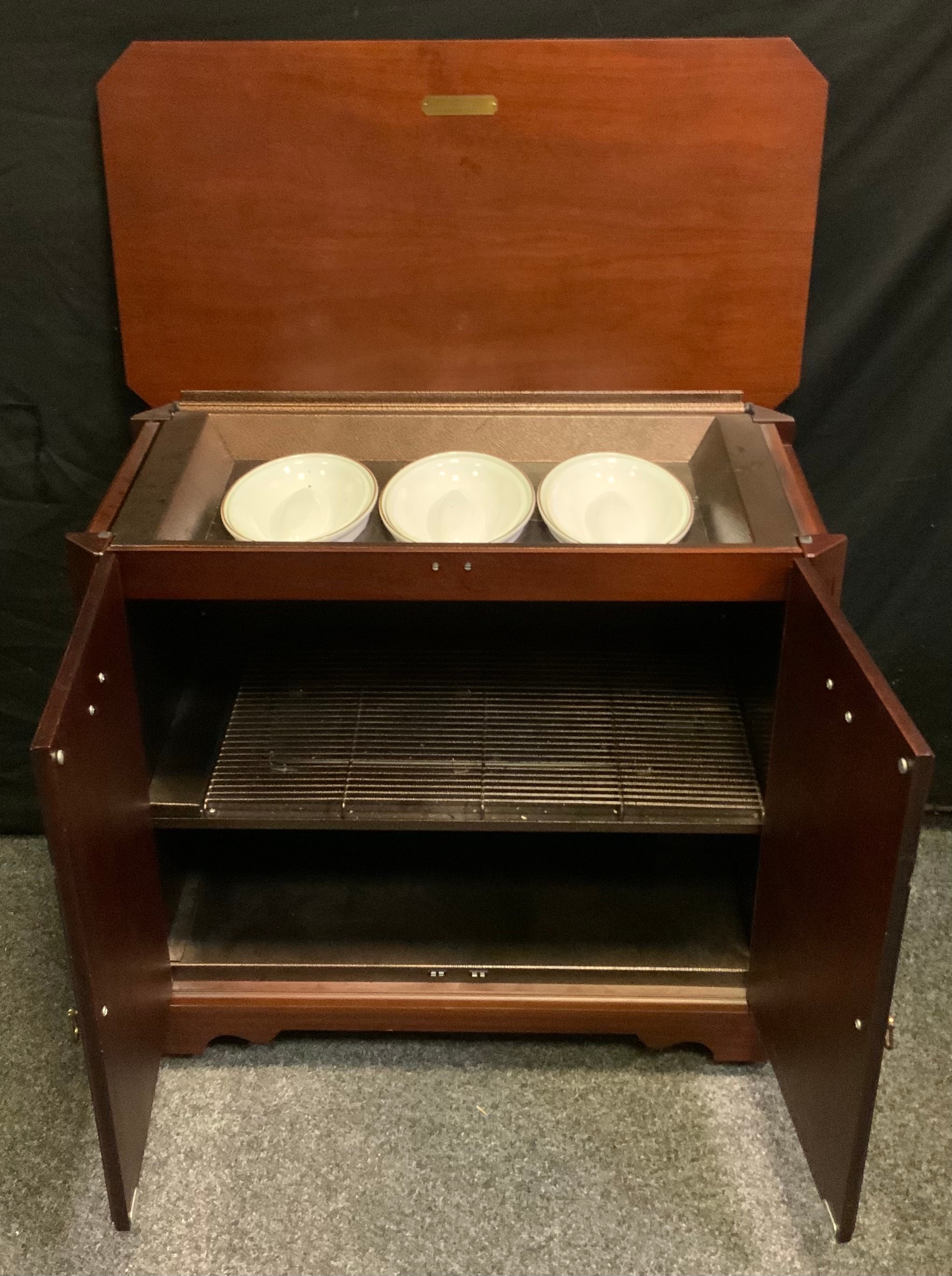 A reproduction Burley Butler heated sideboard, 74cm high, 85cm wide, 46cm deep; a J.Sydney Smith - Image 3 of 3