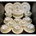 A Minton Ardmore dinner and tea service, for six, printed marks