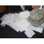 Linen, Lace and Cotton - table cloths, napkins, etc