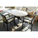 A Hartman Prestige conservatory table and three chairs