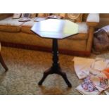 A 19th century octagonal side table