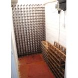 A 200 bottle wine rack; others (3)