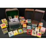 Vintage Technology - an Amerex stereo 8 cassette player, approx 60 cassettes; a Remington Quiet