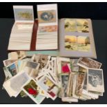 Postcards & Ephemera - Edwardian and later cards inc Portraits, Topographical, Coastal & Stormy
