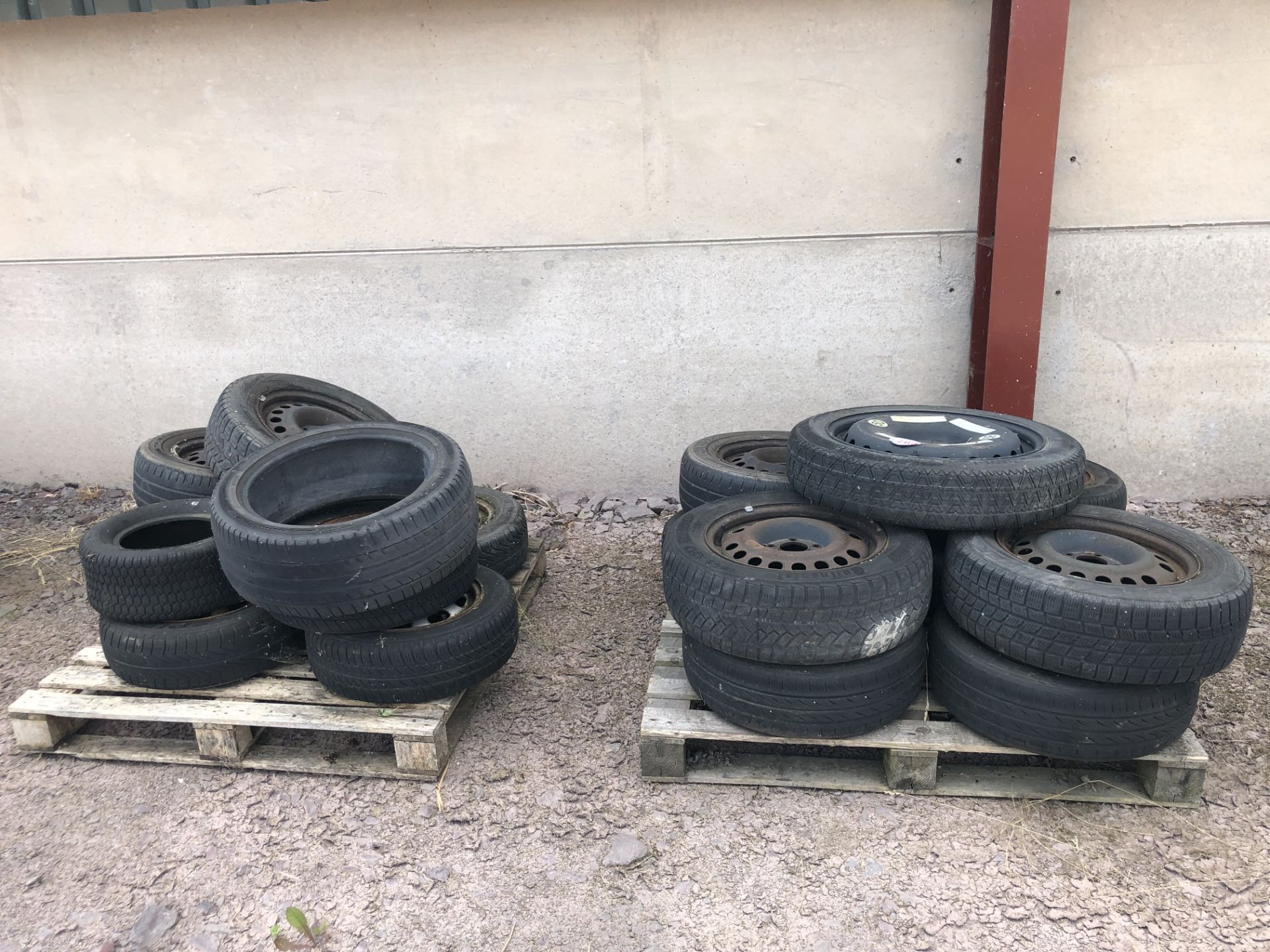 2x Pallets of mixed wheels and tyres
