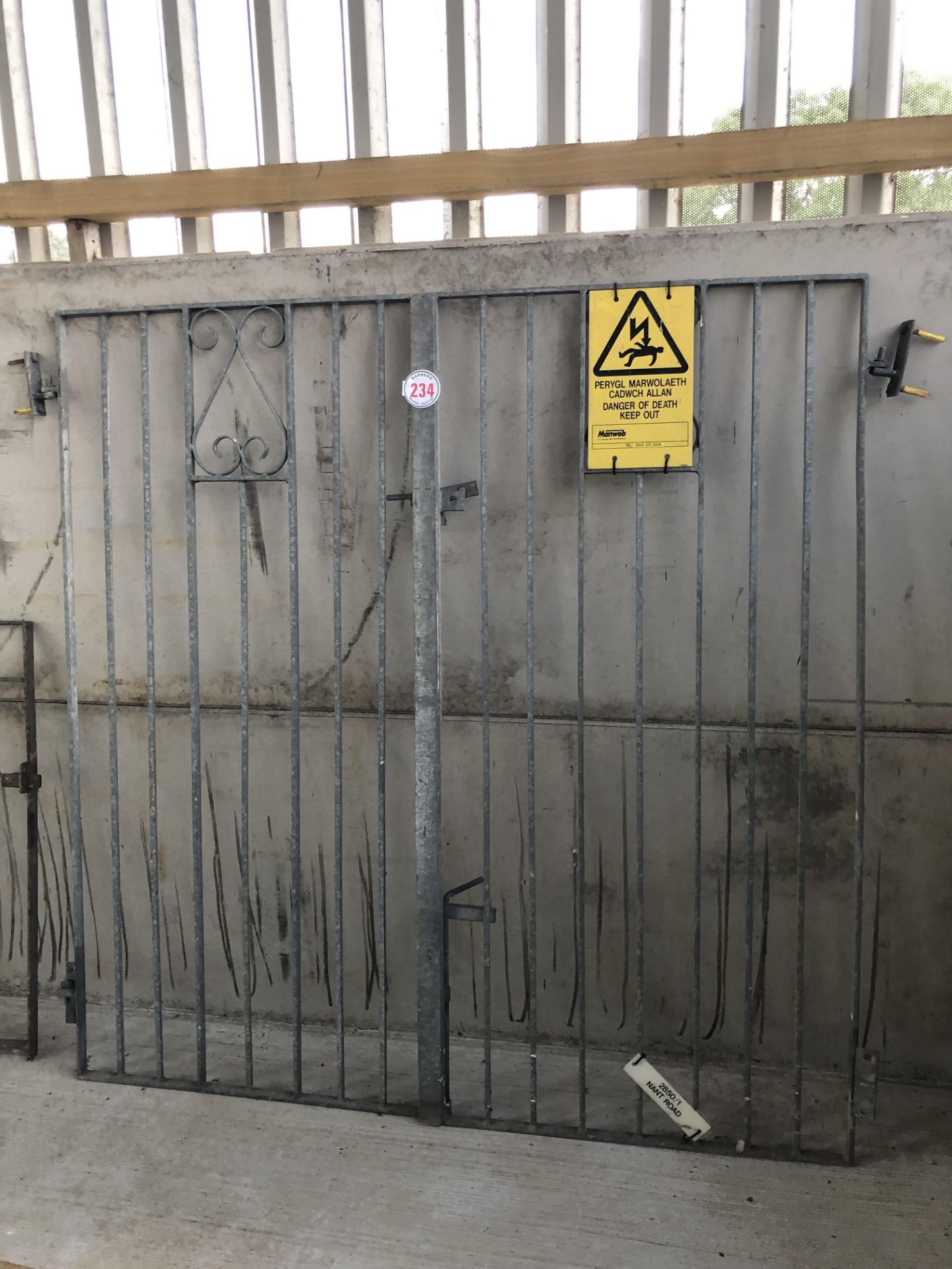 Pair of Galvanised gates approx 6ft - Image 2 of 2